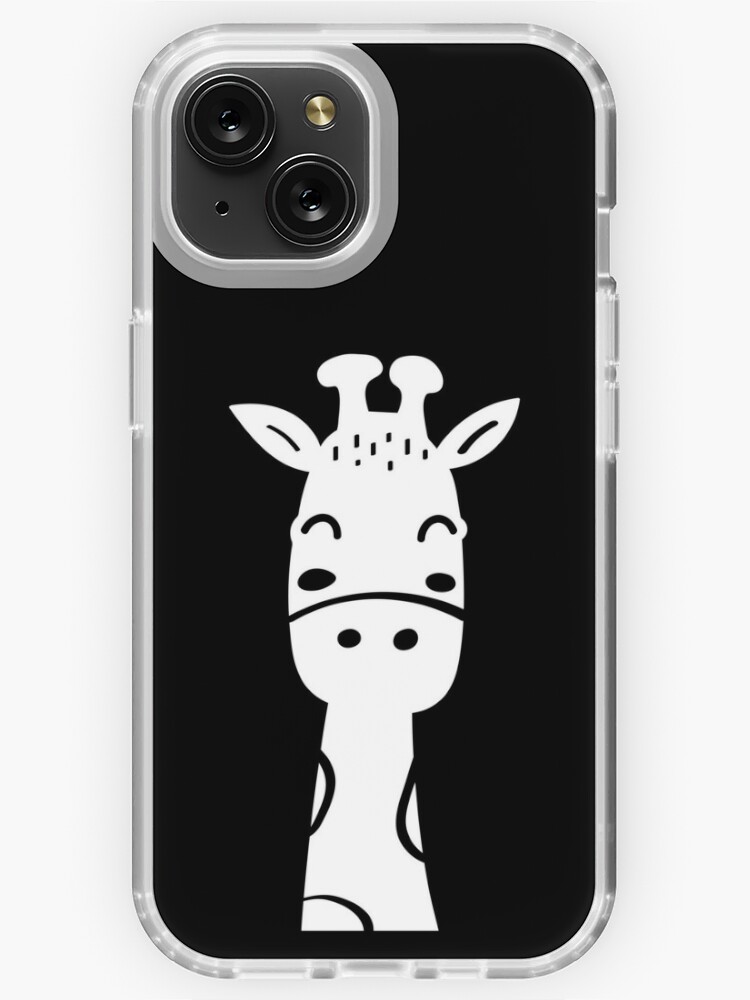 High Contrast Baby Giraffe Black White Sensory