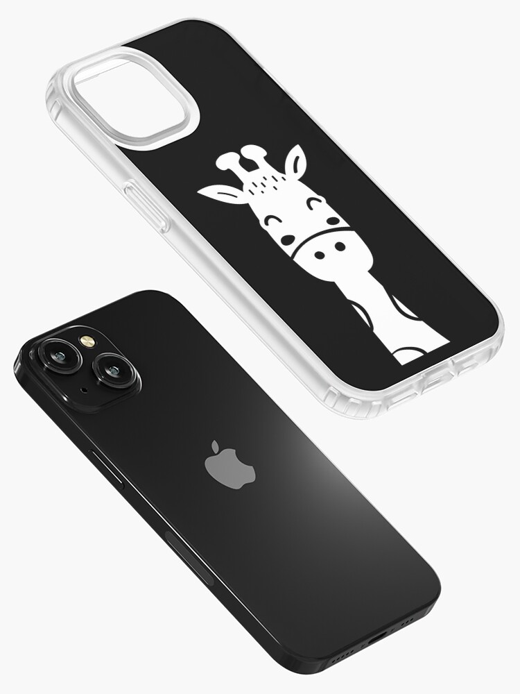 High Contrast Baby Giraffe Black White Sensory iPhone Case