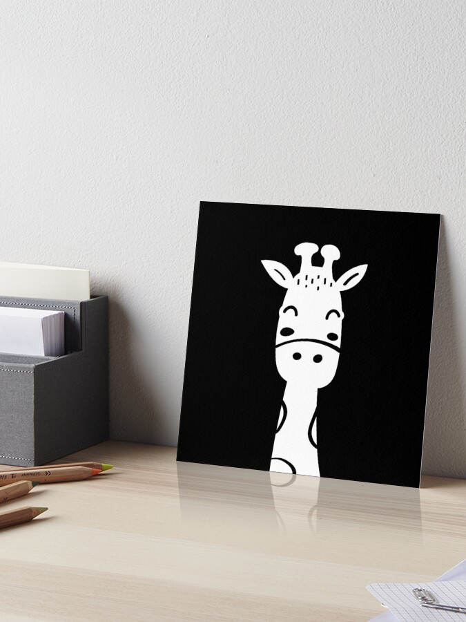 High Contrast Baby Giraffe - Black & White Sensory Photographic Print for  Sale by Little-Popcorn