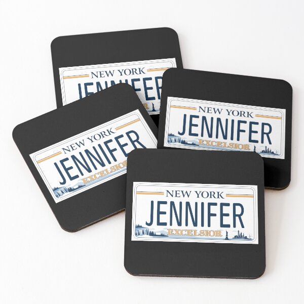 Item preview, Jennifer Personalized Name New York Car License Plate designed and sold by Teetans.
