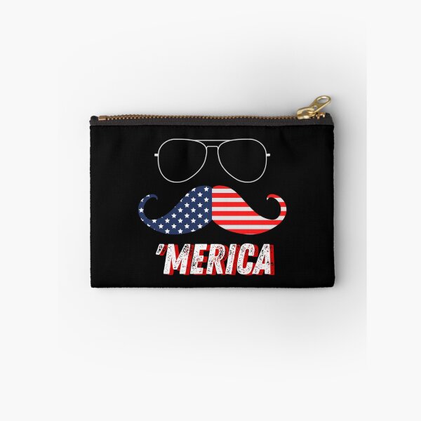 Item preview, Merica USA Mustache Sunglasses Cool America American Flag Patriot Mood July 4th Independence Day  designed and sold by CarantinedChaos.