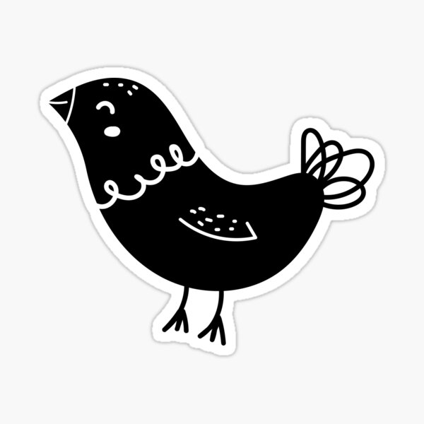 Item preview, High Contrast Baby Bird - Black & White Sensory designed and sold by Little-Popcorn.