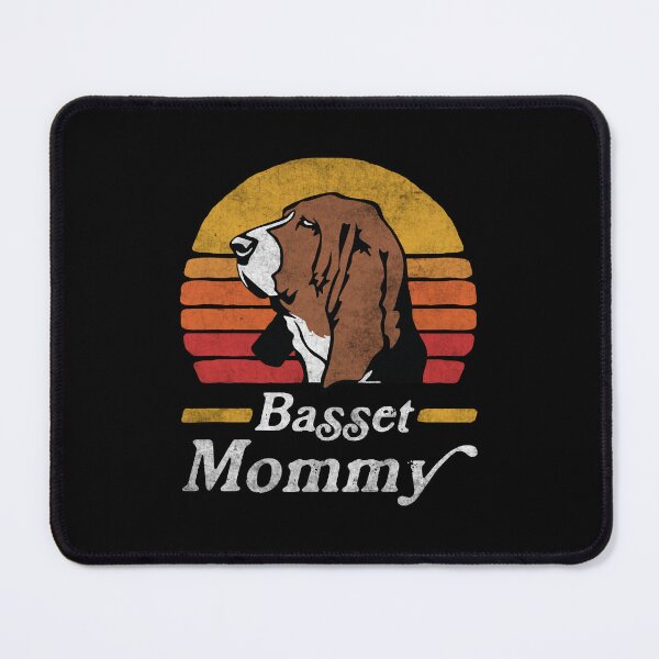 Item preview, Retro Vintage Basset Hound Mommy designed and sold by More Cute Dogs.