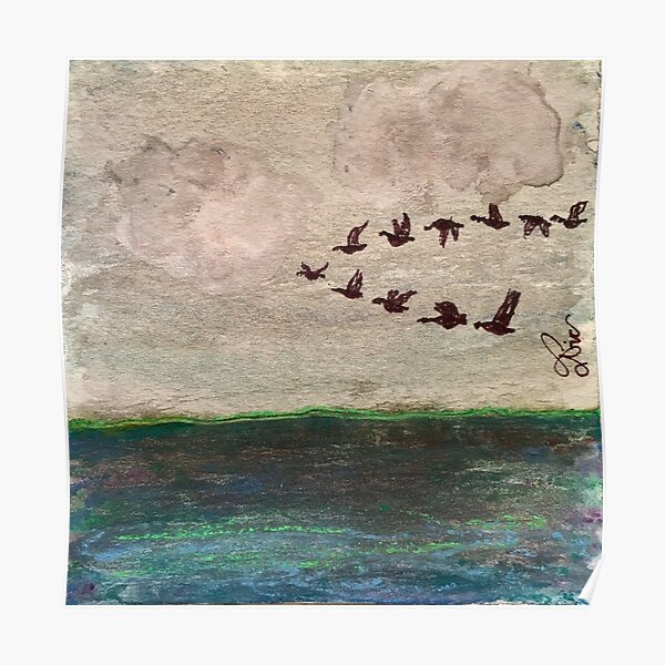 Flying V of Geese Poster