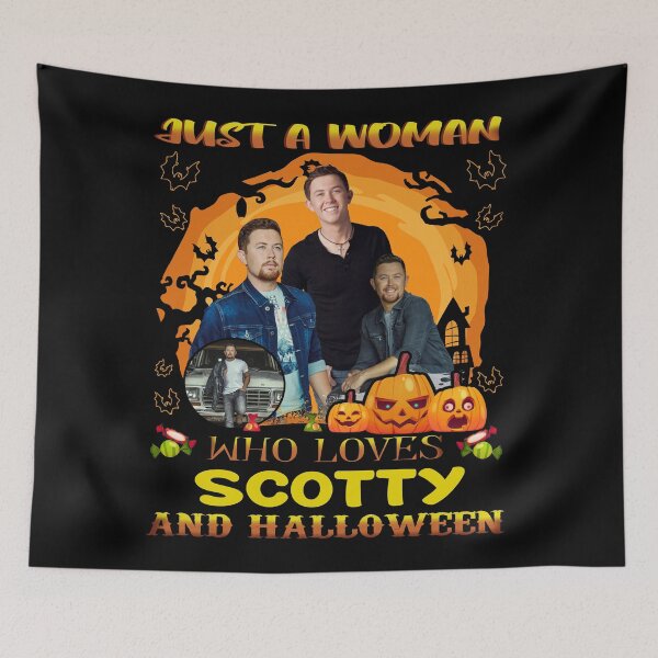 Item preview, Just A Woman Who Loves Scotty And Halloween designed and sold by ToukaFujihisa.