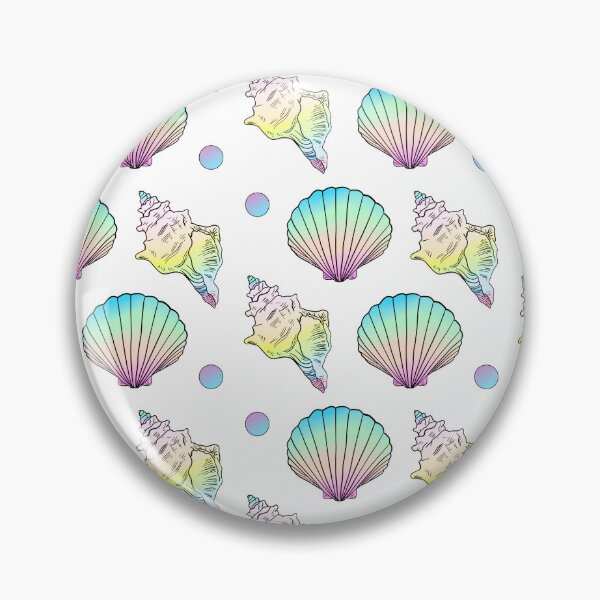 Item preview, Colorful Summer Shells Pattern | Mermaid shells designed and sold by Lindsay Marie Patterns.