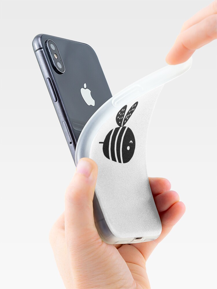 High Contrast Baby Bee Black White Sensory iPhone Case