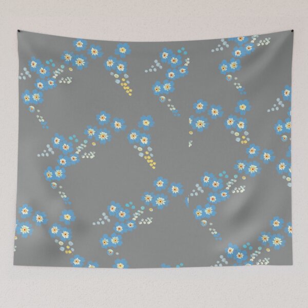 Item preview, Forget me nots pattern designed and sold by cinnapon.
