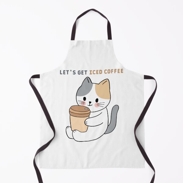 Item preview, Let's Get Iced Coffee - Cat With Coffee Cup designed and sold by bsrishika.