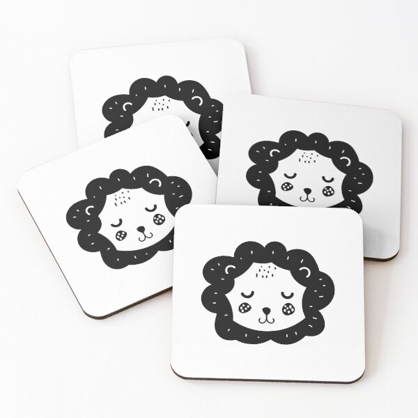 Item preview, High Contrast Baby Lion - Black & White Sensory designed and sold by Little-Popcorn.