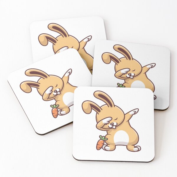 Item preview, cute rabbit dabbing designed and sold by MethukaT.