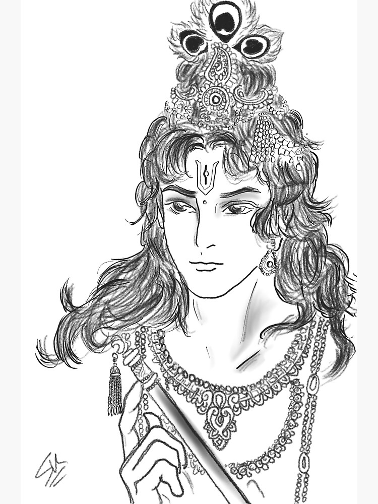 "Lord Krishna" Poster for Sale by Saurabh007 Redbubble
