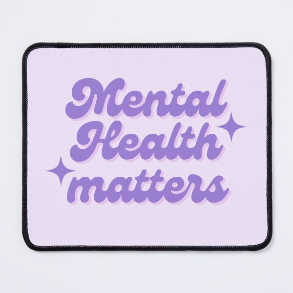 Item preview, Mental health matters purple retro design designed and sold by Holly-berry-art.