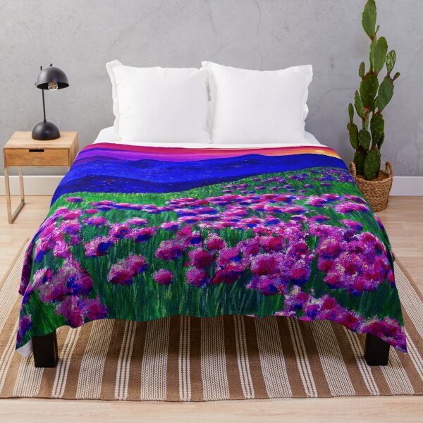 Item preview, Rainbow Sunset Soaked Mountain Landscape designed and sold by Ashley Baldwin.
