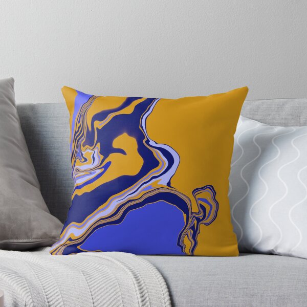 Item preview, Background with marble texture. Abstract painting mix stains. Yellow and blue liquid paint that flows. designed and sold by hmorena.