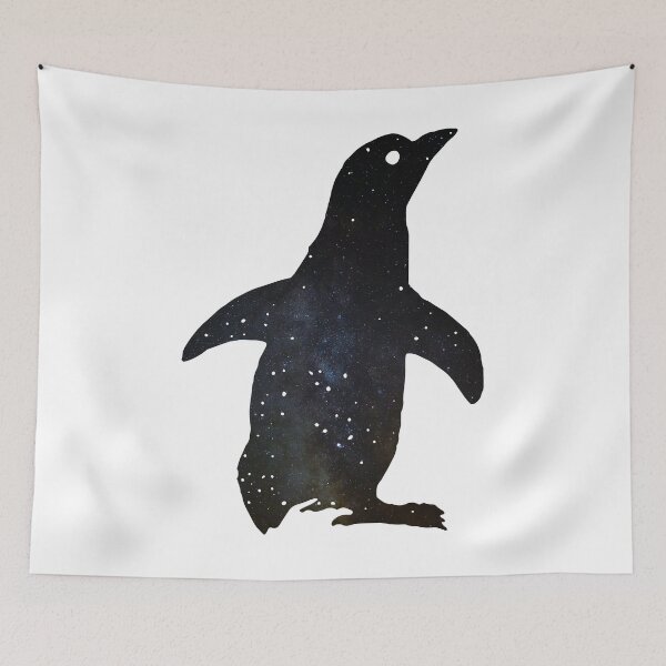 Item preview, Glowing milky way on Penguin | Cute Penguin designed and sold by BopleDesigns.