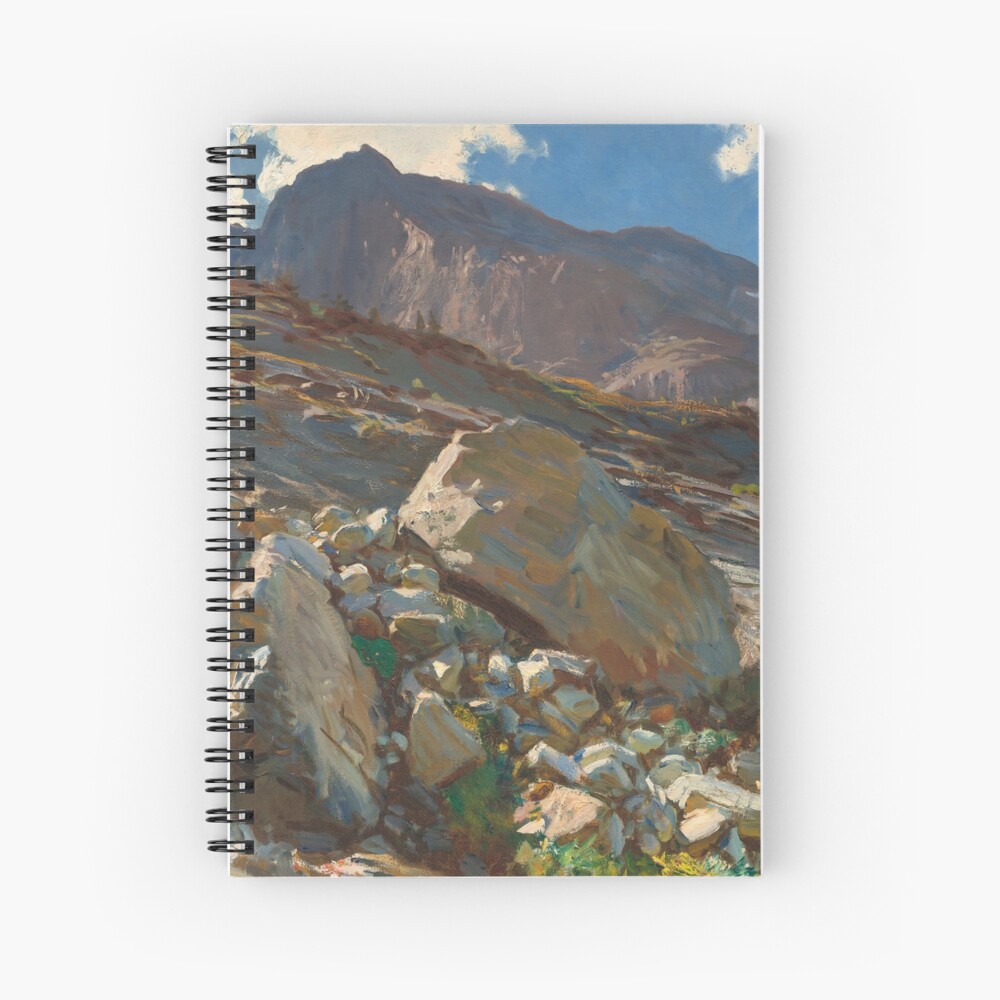 Simplon Pass Oil Painting by John Singer Sargent Spiral Notebook