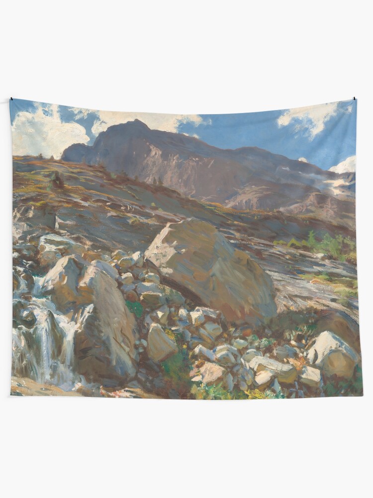 Alternate view of Simplon Pass Oil Painting by John Singer Sargent Tapestry