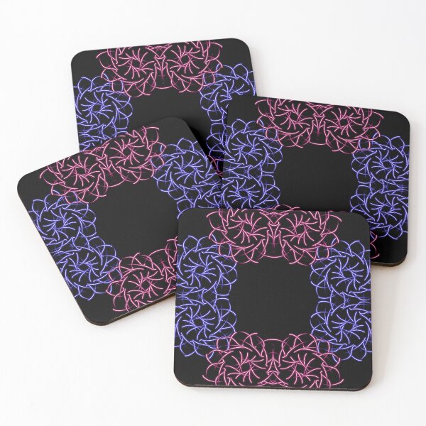 Item preview, Blue and red flower pattern designed and sold by Meo Design.