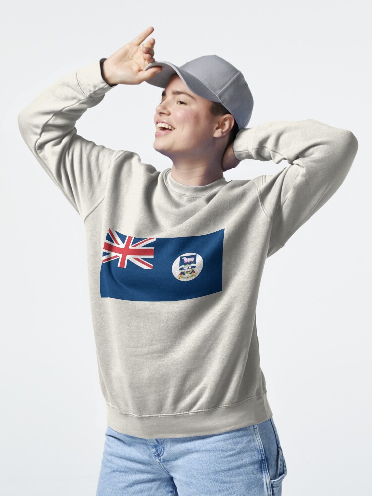 Sweatshirt épais avec l'œuvre Drapeau des îles Malouines créée et vendue par Shorlick
