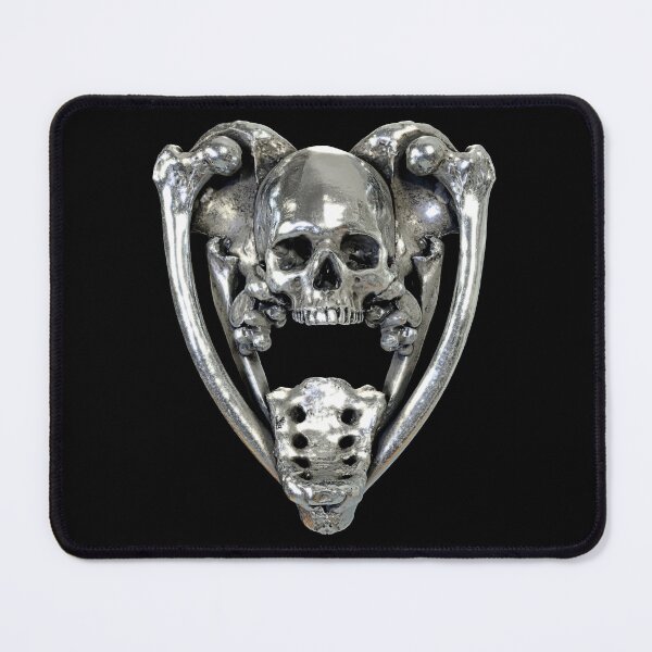 Item preview, Skull and Crossbones Ouija Planchette Witch Symbol Halloween Skull Design (Skull Jewelry Metal Silver Chrome Skulls Sedlec Ossuary) designed and sold by Mechanical Whispers.