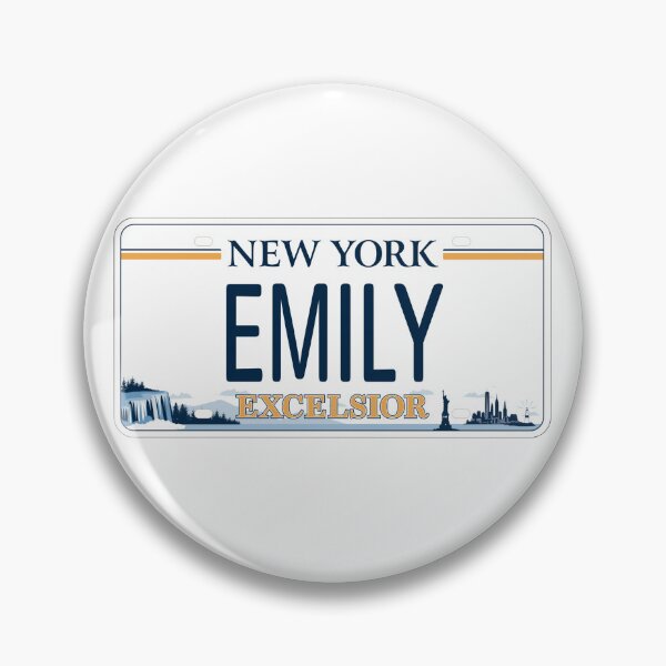 Item preview, Emily Name Personalized New York Car License Plate designed and sold by Teetans.