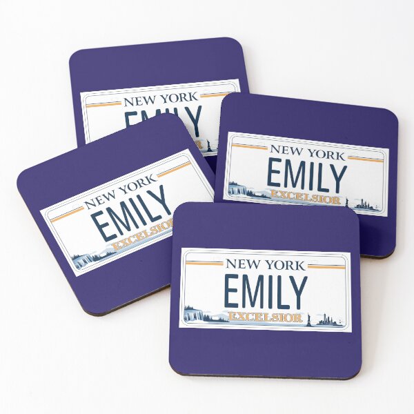 Item preview, Emily Name Personalized New York Car License Plate designed and sold by Teetans.