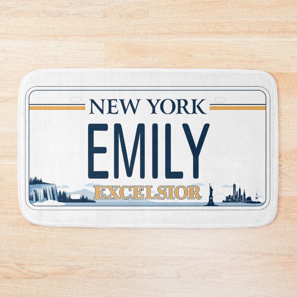 Item preview, Emily Name Personalized New York Car License Plate designed and sold by Teetans.