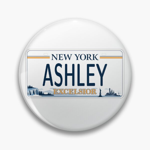 Item preview, Ashley Name Personalized New York Car License Plate designed and sold by Teetans.