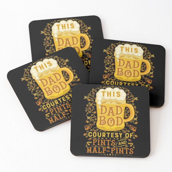 Item preview, Dad Bod Beer Funny Pints Half-Pints Father's Day  designed and sold by emkayhess.