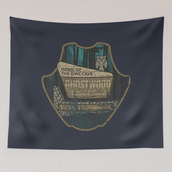 Item preview, Ghostwood National Forest Sign 1989 designed and sold by AstroZombie6669.