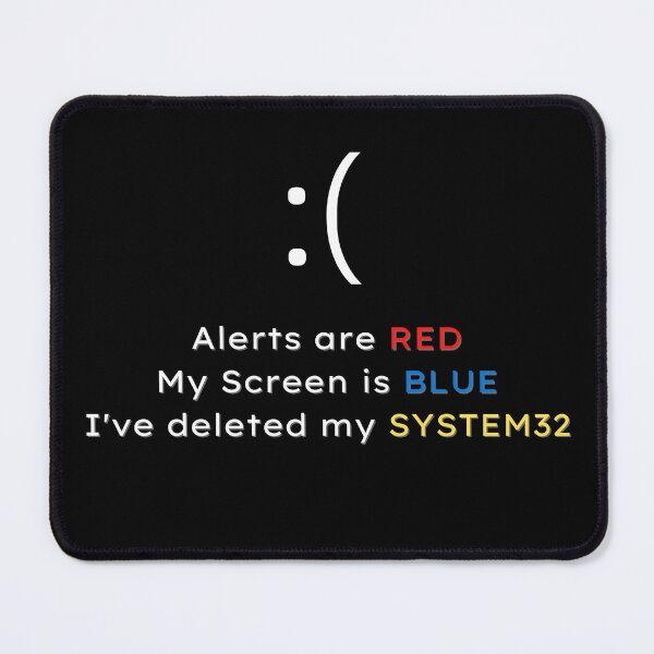 Item preview, Delete System32 (Black) designed and sold by Souryadutta.