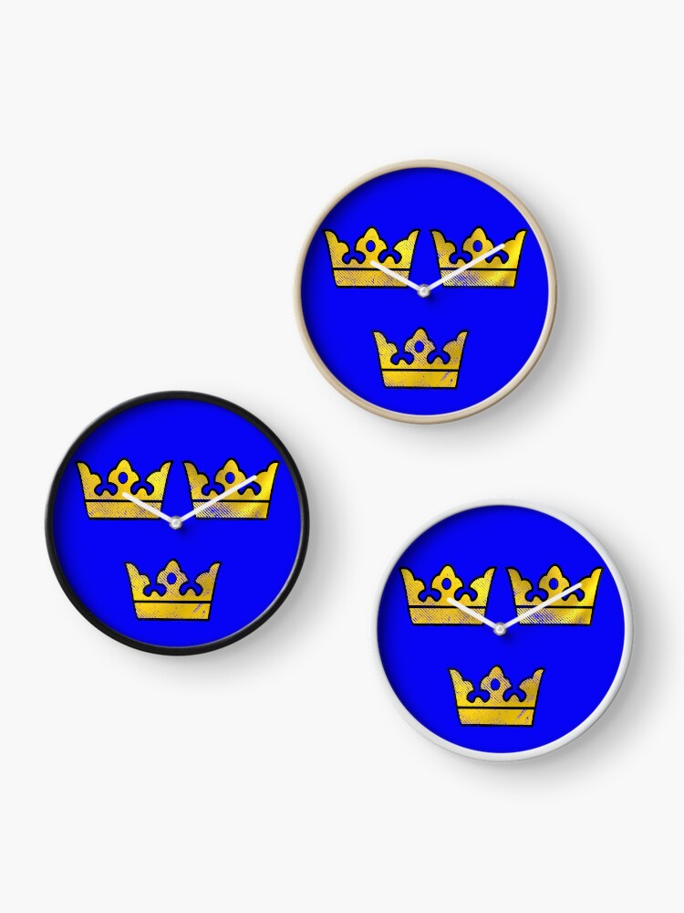 3 Three Crowns Tre Kronor of Sweden Swedish Coat of Arms Distressed | Art  Board Print
