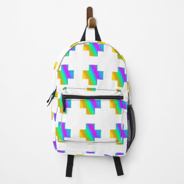 Aperçu de l'œuvre Motif croix chrome néon créée et vendue par Ti-Media.