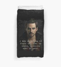 Captain Hook Quote Duvet Cover