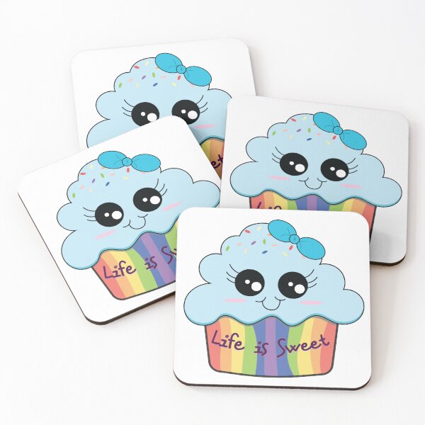 Item preview, Life is Sweet Rainbow Sprinkle Cupake  designed and sold by Suzakara Designs.