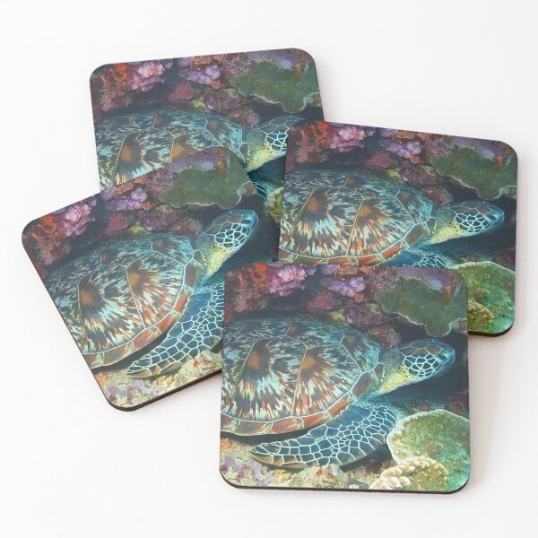 Item preview, Beautiful Sea Turtle and Colorful Coral designed and sold by Caregiverology.