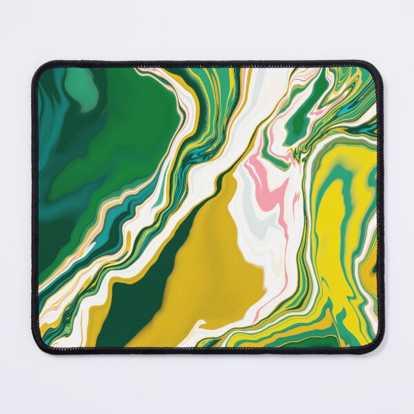 Item preview, Background with marble texture. Abstract painting mix stains. Green and yellow liquid paint that flows. designed and sold by hmorena.