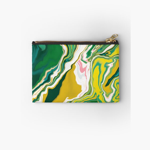 Item preview, Background with marble texture. Abstract painting mix stains. Green and yellow liquid paint that flows. designed and sold by hmorena.