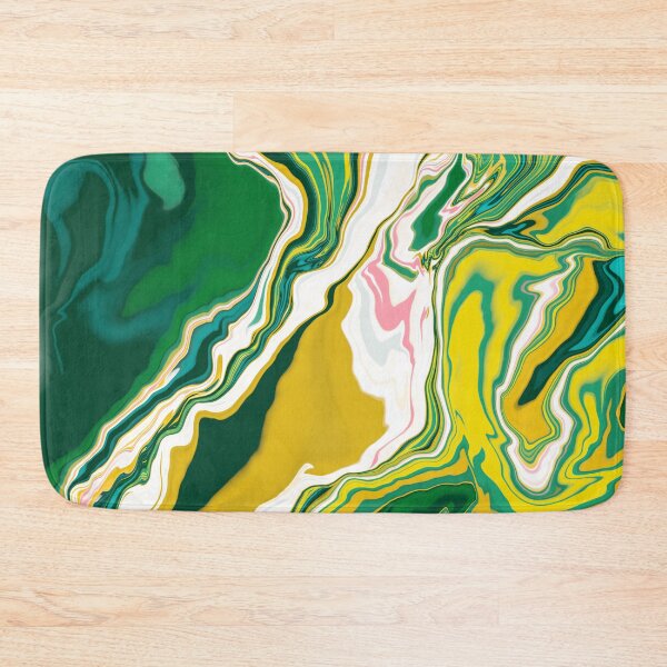 Item preview, Background with marble texture. Abstract painting mix stains. Green and yellow liquid paint that flows. designed and sold by hmorena.