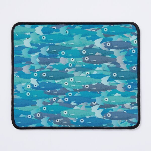 Item preview, Seamless Herring School Pattern designed and sold by becmitchell.