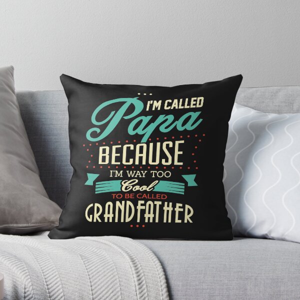 grandfather shirt pillow