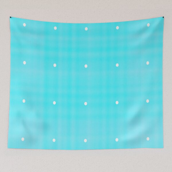 Item preview, FUNNY AND UNIQUE BLUE CYAN WHITE POLKA DOTS. designed and sold by Ralek.