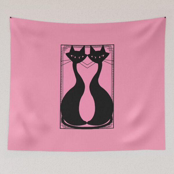 Artikelvorschau, Pink Deco cat friends! entworfen und verkauft von bramblewood56.