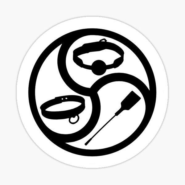 “BDSM Life” BDSM and Kink Symbol Sticker