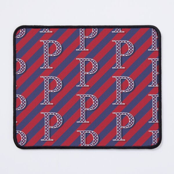 Item preview, The Letter P Americana Old Glory Red and Blue 5748 designed and sold by Art in My Loft.