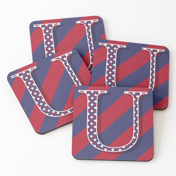 Item preview, The Letter U Americana Old Glory Red and Blue 5748 designed and sold by Art in My Loft.