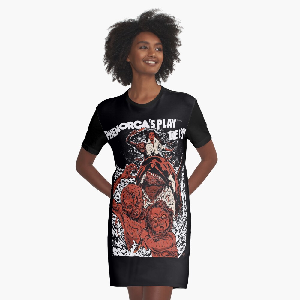 Item preview, Graphic T-Shirt Dress designed and sold by gengiskahn.