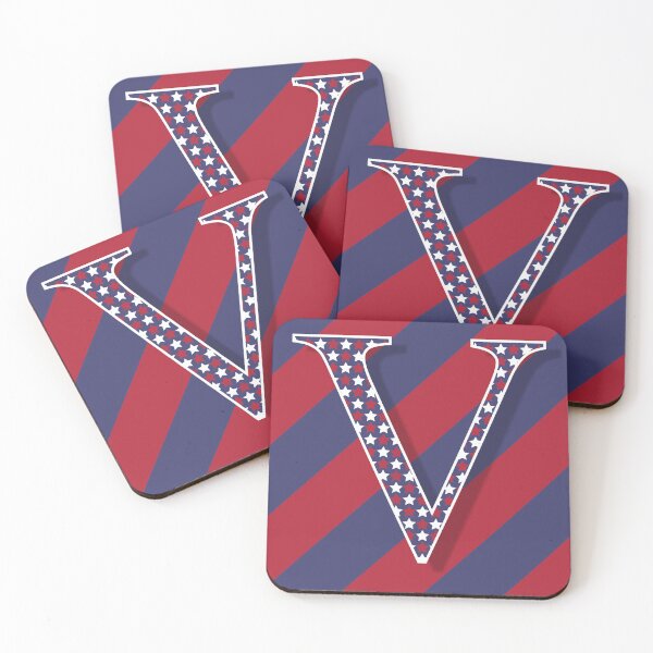 Item preview, The Letter V Americana Old Glory Red and Blue 5748 designed and sold by Art in My Loft.