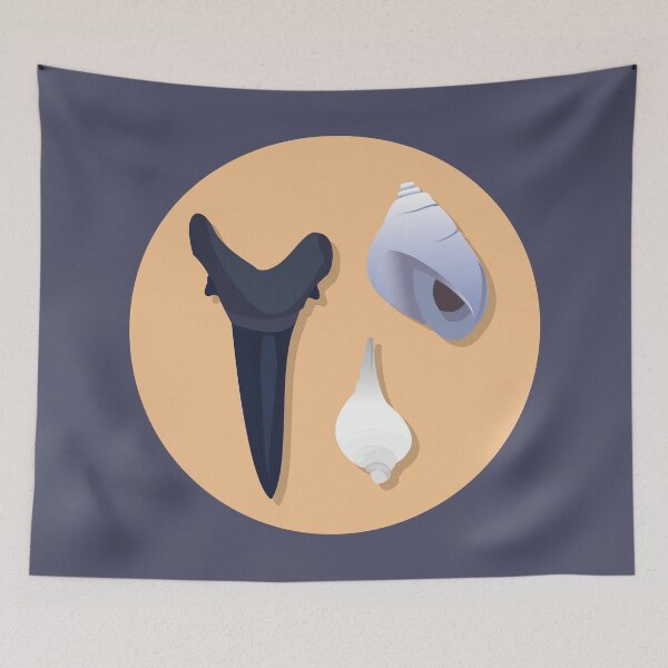 Item preview, Seashells at the Beach designed and sold by Arianna Khalil.